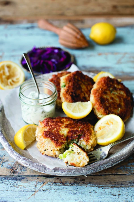 Gluten-Free Herby Smoked Trout Fish Cakes