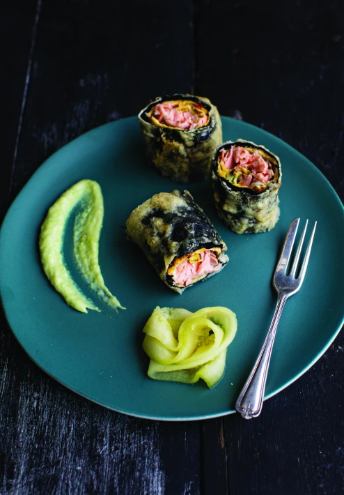 Tempura Trout Rolled in Nori Seaweed