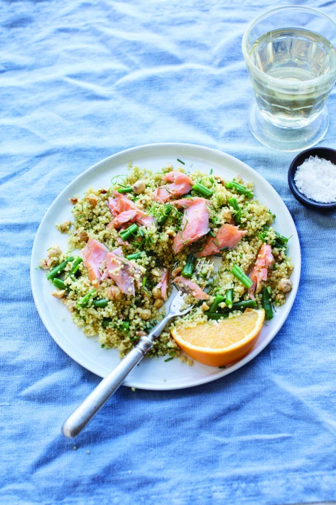 Smoked Trout Salad with Quinoa & Orange Dressing